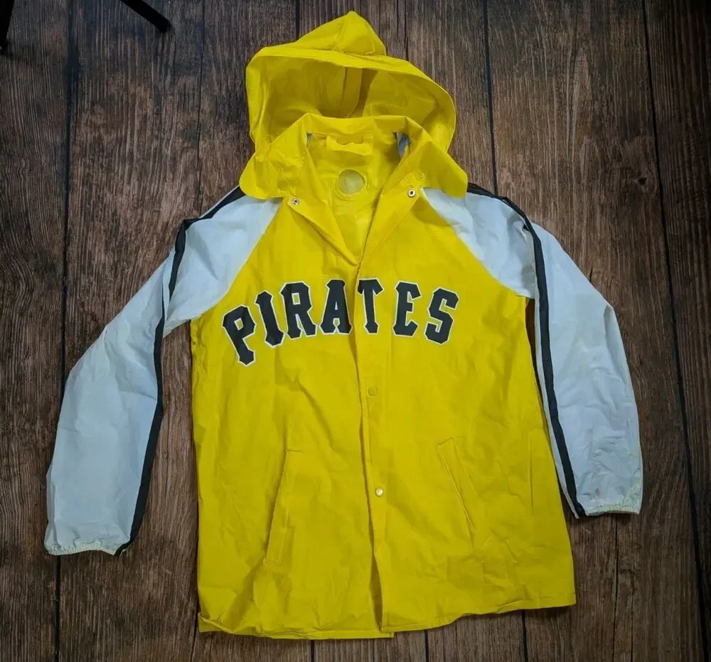 Vintage Youth XL Pittsburgh Pirates Rain Jacket Lays Baseball MLB Mcdonalds